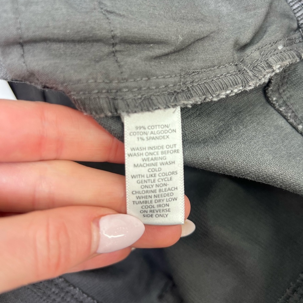 NWT Made And Loved Ann Taylor Loft Gray Corduroy Cotton Mini Skirt Size 27 or 4 - Picture 8 of 12